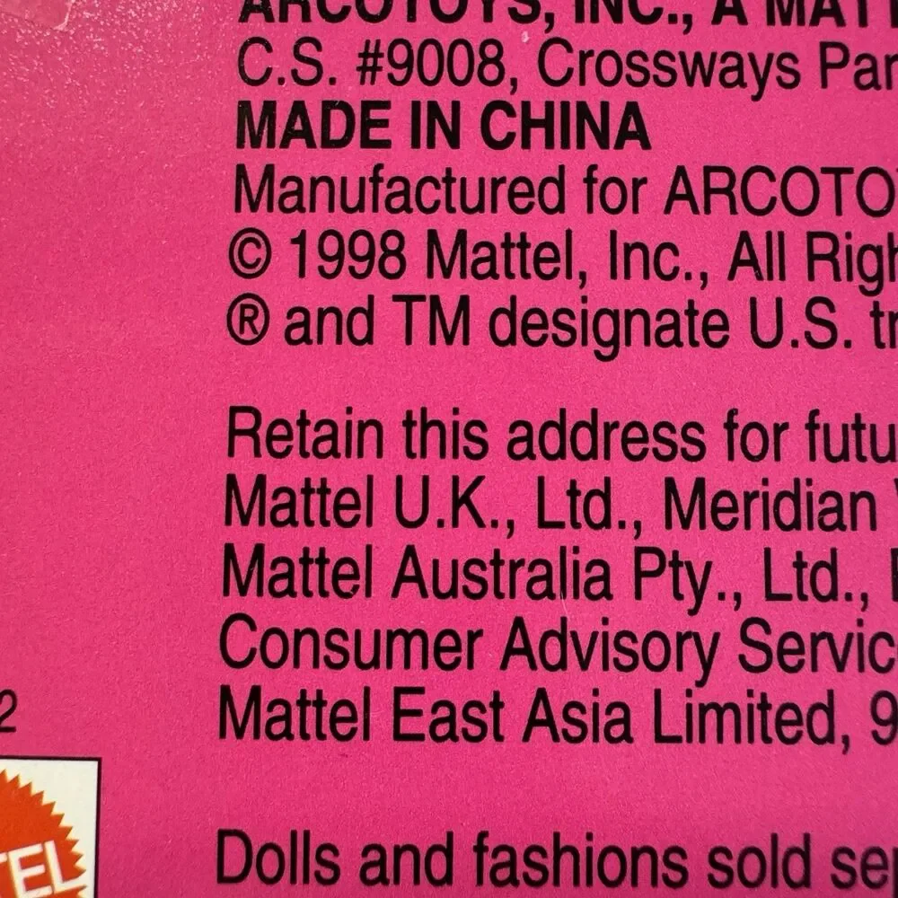Vintage‎ 1998 Mattel Barbie 6 Fashion Gift Pack #68073-72 NIB NOS - RARE!